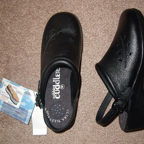 Vintage Soft Ultra Massage Leather Black Slingback - Picture 2 of 7